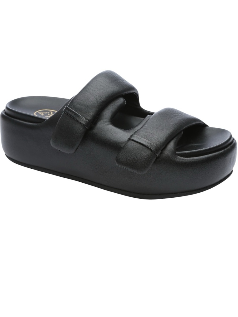 ASH Zeta Platform Slide Sandal in Black Size 40